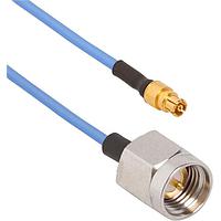 Amphenol SV Microwave 7032-7525 RF Cable Assemblies SMPM F to SMA M 0.047 Cable 12in