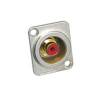 Amphenol Audio ACJD-RED Panel Mount Jack RCA D TYPE SHELL FEMALE RED