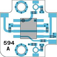 Quantic X-Microwave XR-A3M9-0404D-SP Bias Controller Bias Controller, MADR-007097-000100 [PCB: 594]Spring Pins