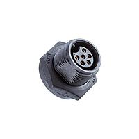 Amphenol LTW ABD-06PMFS-SC7001 Circular Metric Connectors Ceres, Standard Size, Plastic, 5A, 06 pins, Male Connector, Female Contact, Circular, Screw Thread, Solder, Receptacle, IP67