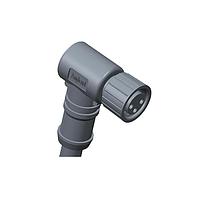 Amphenol LTW 8-03BFFM-SR7A10 Sensor Cables / Actuator Cables M8 Circular Metric Connector, A Code, Metal, 3A, 03 pins, Female Connector, Female Contact, Right Angle, Screw Thread, Overmolded, Length 10000mm, IP67 Mated