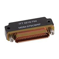 ITT Cannon MDM-37SCBRP Micro-D D-Sub Connectors MICRO 37 F PC R/A JACKP