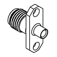 Radiall R125252000 Panel Receptacles SMA / STRAIGHT 2 HOLE FLANGE JACK SOLDER TYPE CABLE .085