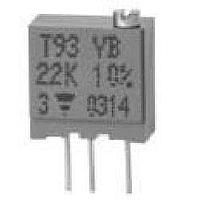 Vishay Sfernice T93XB201KT20 Industrial Grade 3/8" SQ H/ADJ 200