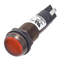 Dialight 656-1356-204F Indicators 1/2 Flat Orange 28VDC w/Terminals