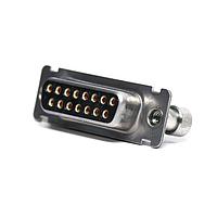 ITT Cannon DAMV15SNF225 Receptacle Dsub 15 Skt/Strt PCB w/standoff SST shel