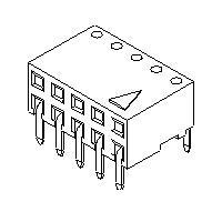 Molex 90152-2104 Socket C-Grid PCB Conn DR H nn DR Horz Sn-A 4Ckt