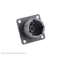 Eaton Souriau-Sunbank UTSX0103W3P Receptacles Square flange receptacle, without backshell, for 6 male contacts, IP68/69K