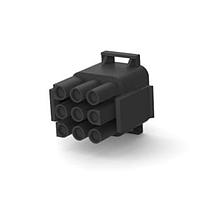 AMP Connectors - TE Connectivity 1-480706-9 Plug Housings PLUG HOUSE 9 POS BLACK UL94V-2
