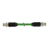 Murrelektronik 7700-44511-S7V0150 Sensor Cables / Actuator Cables M12 male 0 / M12 male 0 shielded Ethernet, TPE 2x2x22AWG SF/UTP CAT5e gn UL/CSA,ITC/PLTC 1.5m
