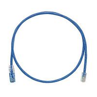 Panduit UTPKCH3MBU Cat 5e Keyed Copper Patch Cord, Cat 5e, Blue UT