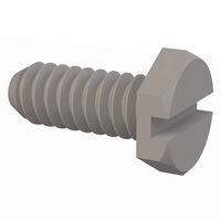 Essentra Components 010440X028PC Hex Slotted Hex Slotted Screw, #4-40 Thread, 9/32 Lg
