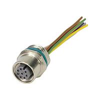 HARTING 21033532C00 Straight M12-A 12POLE RECEPT FML STRT SNG END .5M