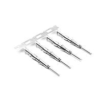 Amphenol SINE Systems SP24W2T Contacts Pin Contact, Stamped, Tin plating over nickel, Wire Range .14-.25mm , 26-24 AWG, with 3 tangs. 3,000 pcs. Reel