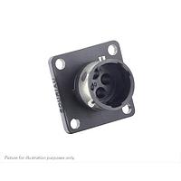 Eaton Souriau-Sunbank UTGX0104P Receptacles Square flange receptacle, without backshell, for 4 male contacts,  IP68/69K