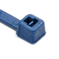 HellermannTyton 111-01225 - Metal Content Tie, 4" Long, 18lb Tensile Strength, PA66MP, Blue, 100/pkg