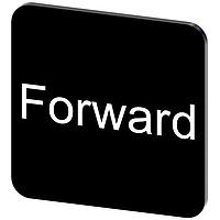 SIEMENS 3SU19000AF160DN0 Labeling Plate, Forward INSCR. LABEL, BLACK 22 X 22MM, FORWARD