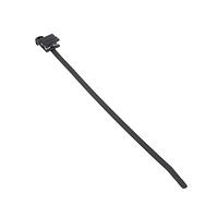 HellermannTyton 156-03943 Cable Tie Mounts 2-Pc Low Profile Cable Tie/EC5A Edge Clip, 7.7"L, 1 - 3mm Panel, 50lb, PA66HS/PA66HIRHSUV, Black,