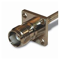 Amphenol RF 122419 Connectors TNC 4 HOLE FLANGE JACK 0.141