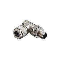 Amphenol LTW MSAS-08BMMB-SR7001 Sensor Cables / Actuator Cables M12 Circular Metric Connector, A Code, Metal, 2A, 08 pins, Male Connector, Male Contact, Right Angle, Screw Thread, Screw-in, Field Installable, F4.0 - F8.0mm, IP67 Mated