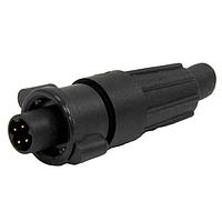 CONXALL 16880-4PG-518W Standard Circular Connector Micro-Con-X Cable End, 4-pin #22, Male, Crimp, Bulk