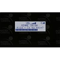 Matrix Orbital BLC2041-BK-GW PC Bay Inserts, LCD Characters L.Blu Txt G/W B/G No Key w/ Black Bkt