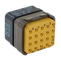 DEUTSCH - TE Connectivity DMC-M20-22AN Rectangular MIL Spec Connectors DMC INS P 20C 20#22  ZPF000000000015291