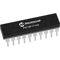 Microchip Technology PIC16F17144-E/P MCU's 7KB Flash, 512B RAM, 128B EEPROM, 12b Diff. ADCC, 1xOP-AMP, 2x16-bit dual PWM