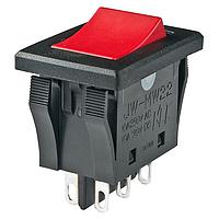 NKK Switches JWMW22RCA Rocker Switches DPDT TV5 RED CAP BLK BODY PANEL SEAL