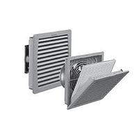 Hammond Manufacturing PF42500T12BK24 Filter Fan 94 CFM Filter Fan, 24VDC N12 - Black