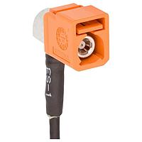 Amphenol RF 3FA1ENMRJ-C01ER RF Connectors / Coaxial Connectors FAKRA GEN 3 Right Angle Crimp Jack RG-174 RG-188 RG-316 Times LMR-100A 50 Ohm Low Profile IP67 M Key Code