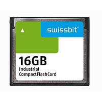Swissbit SFCF016GH1AF2TO-I-GS-52P-STD Compact Flash Cards Industrial Compact Flash Card, C-56, 16 GB, PSLC Flash, -40C to +85C