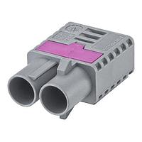 Rosenberger 59Z120-C00G Accessories Plastic housing Plug Straight G Grey