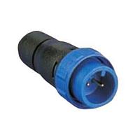 Bulgin PX0410/04P/5560 Connectors 4 POLE FLEX PLUG 5.5-6.0MM BLUE