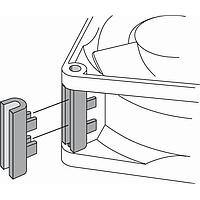 ebm-papst LZ261 Spacer Spacers for 8400, Fiberglass, Screw Mount Over Both Fan Mount Flanges, 4th Gen