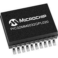 Microchip Technology PIC32MM0032GPL020T-E/SS Microcontrollers 32 Bit MCU, 32KB Flash, 8KB RAM, 25MHz, MCCP/SCCP, CLC