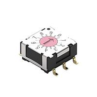 Wurth Elektronik 428542320810 Rotary Switches WS-ROSV Rot Swi IP67 10Pos Hor Red SMT