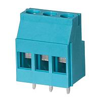 Same Sky (formerly CUI Devices) TB010-508-03BE Fixed Terminal Blocks Terminal block, screw type, 5.08 , horizontal, 3 poles, CUI Blue, slotted screw, PCB mount