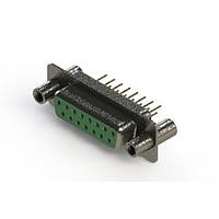 EDAC 628-M15-621-GT4 D-Sub Connectors - Standard Density Vertical Machined D-Sub Connector