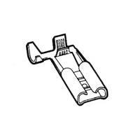 AMP Connectors - TE Connectivity 180388-1 Receptacle 250 FLAG FASTON REC