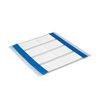 HellermannTyton 553-50066 Heat Shrink ShrinkTrak Labels, 1-Sided, 4-Slit, 0.38" (9.52mm), PO-X, White, 1000/box