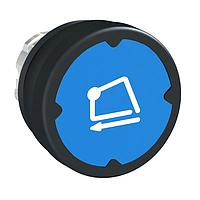 SCHNEIDER ZB4BC68006RA Sealed 22MM HARSH PB, DARK BL, W/MRKNG,ROTAT 90