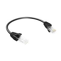 Amphenol Commercial Products RJE1Y22C05C42401 RJ-RJ Ethernet Cable Assembly RJ-RJ Ethernet Cable assembly, CAT6, Round Super Thin 28AWG, Black, Overmoulded, Un-Shielded, Length = 10 Feet