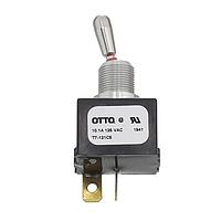 OTTO T7-121C5 Toggle Switches (ON) NONE OFF 1 Pole Standard Bat Handle