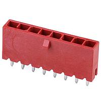 Molex 216571-3027 PCB Receptacle Versa Color Vert Header Thru Hole Single Row 7 Ckts  (Au) GloWire Red