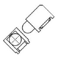 Dialight 591-3001-002F LED Circuit Board Indicators Red/Green Diffused Right Angle