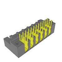 Samtec UPS-06-01-02-L-RA DC Power Connectors .150" PowerStrip(TM)/20 A Dual Blade Power Socket Strip