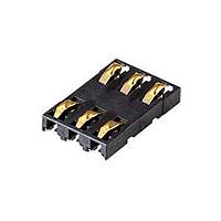 Same Sky (formerly CUI Devices) MSIM-5-B Card Connectors 6 Positions, Push In, Pull Out, SMT, 2 mm Height Above Board, 3u"