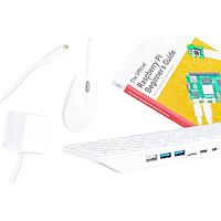 Raspberry Pi SC1287 Adapters Pi 500 ES - USB-C Mouse Micro-HDMI-to-HDMI Guide SD Card Adapter, Jewel Case Kit
