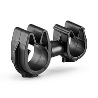 HellermannTyton 156-02318 MOC Clip to MOC Clip MOC Clip to MOC Clip, 8 mm, 10 mm, PA66HIRHSUV, Black, 2000/ctn